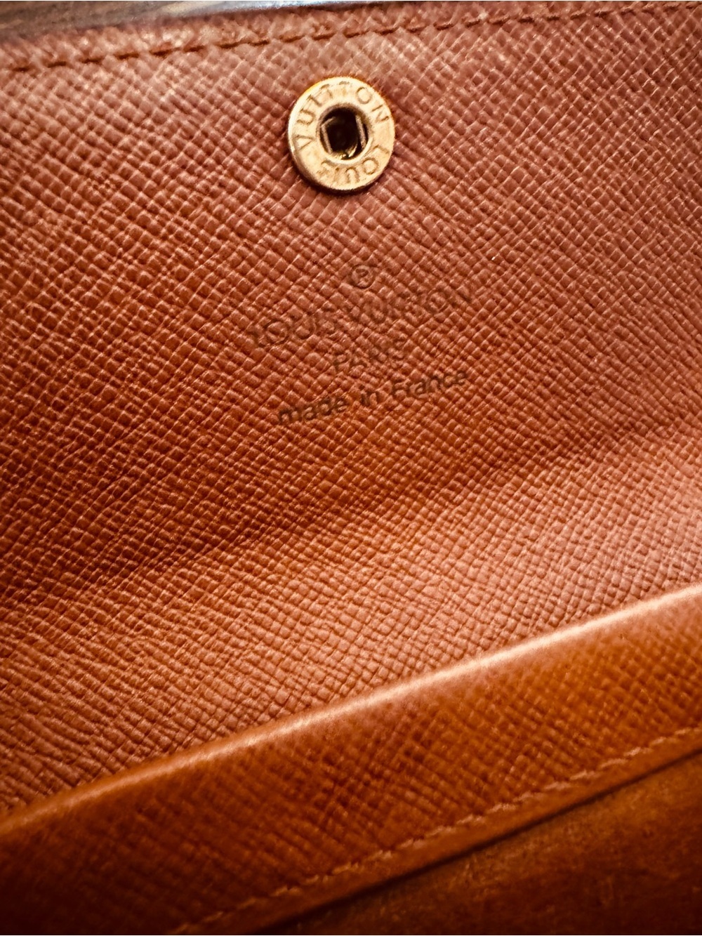 Louis Vuitton Monogram Porte Monnaie Plat Coin Purse Wallet vintage - Picture 13 of 17